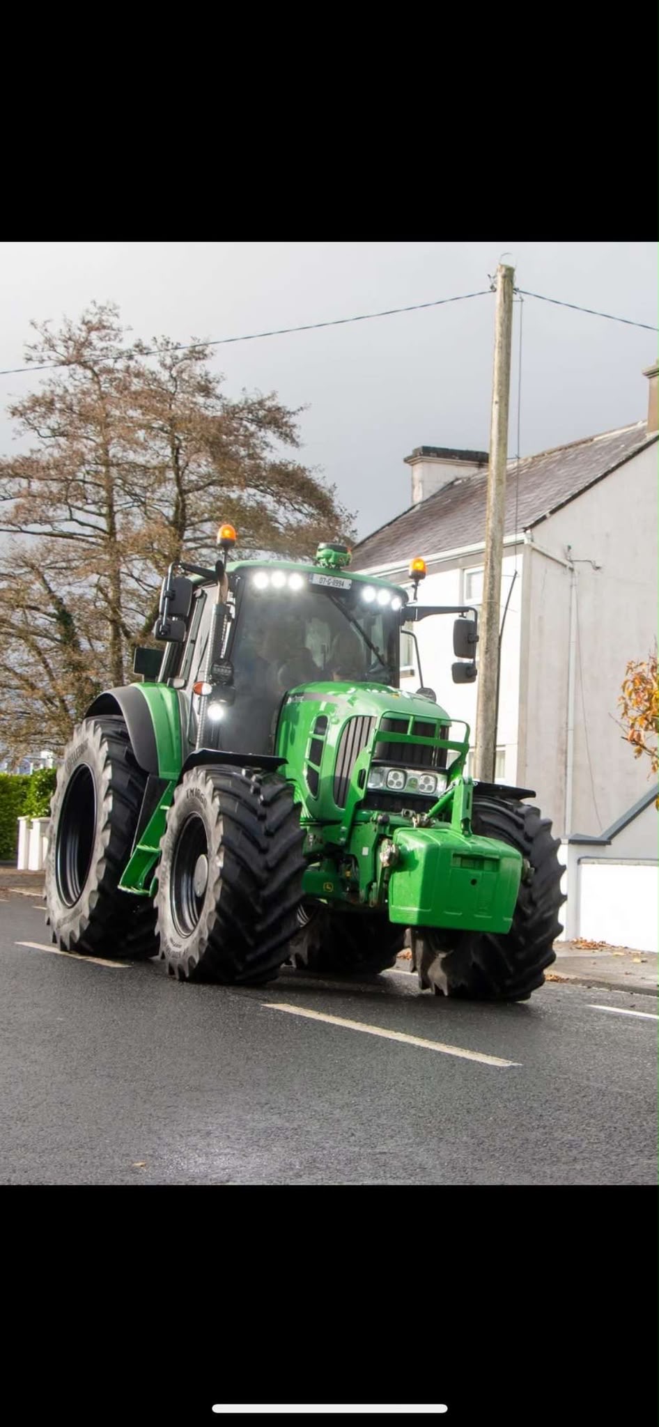 Green tractor